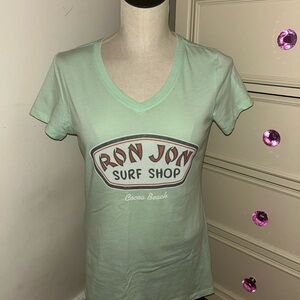 Y2K Mint Green Women's Ron Jon Surf Shop Top